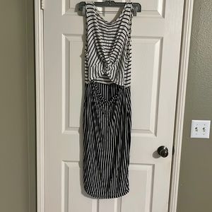 Fashion To Figure Plus Size 0 Dress black and white striped